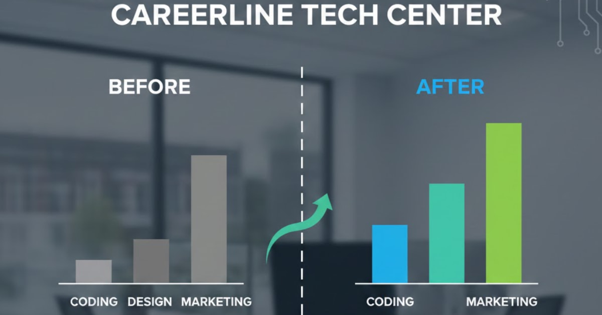Before/after progress chart showing skill improvement